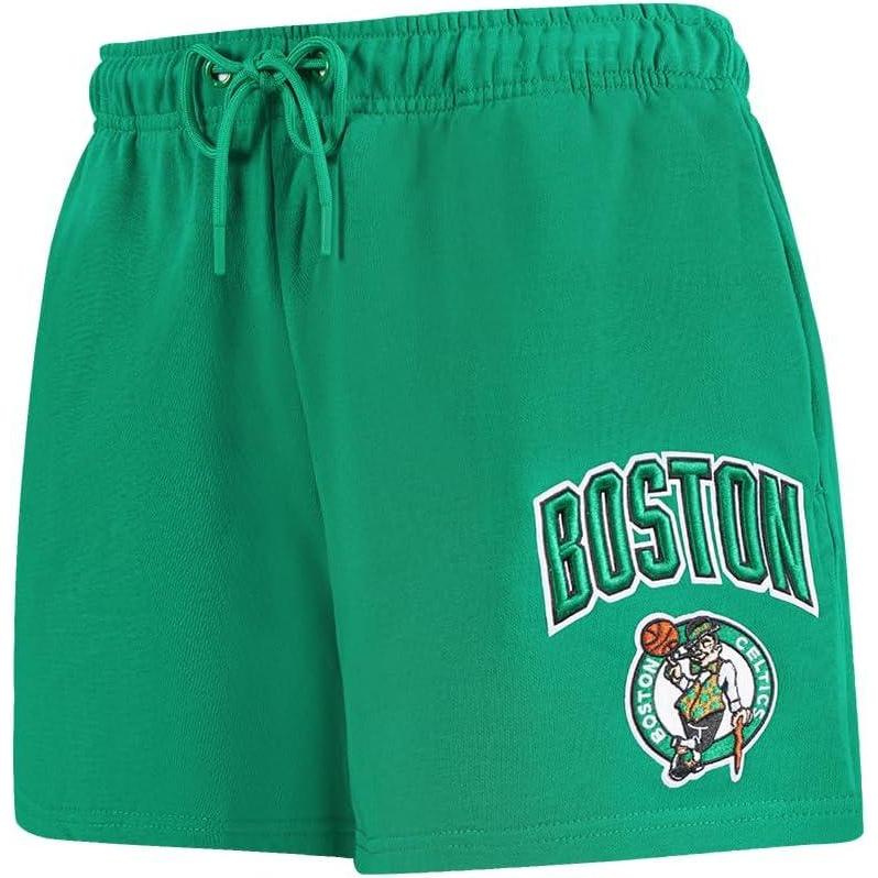 image:imagePro Standard NBA Womens Womens NBA Classic Chenille Fleece Fleece ShortKelly Green