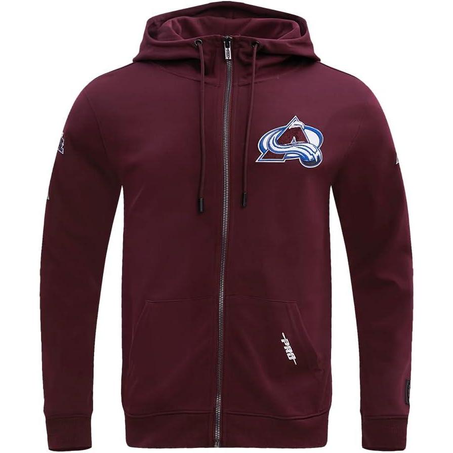 image:imagePro Standard NHL mens Mens Nhl Classic Chenille Cotton Double Knit Full Zip HoodieTeam Color