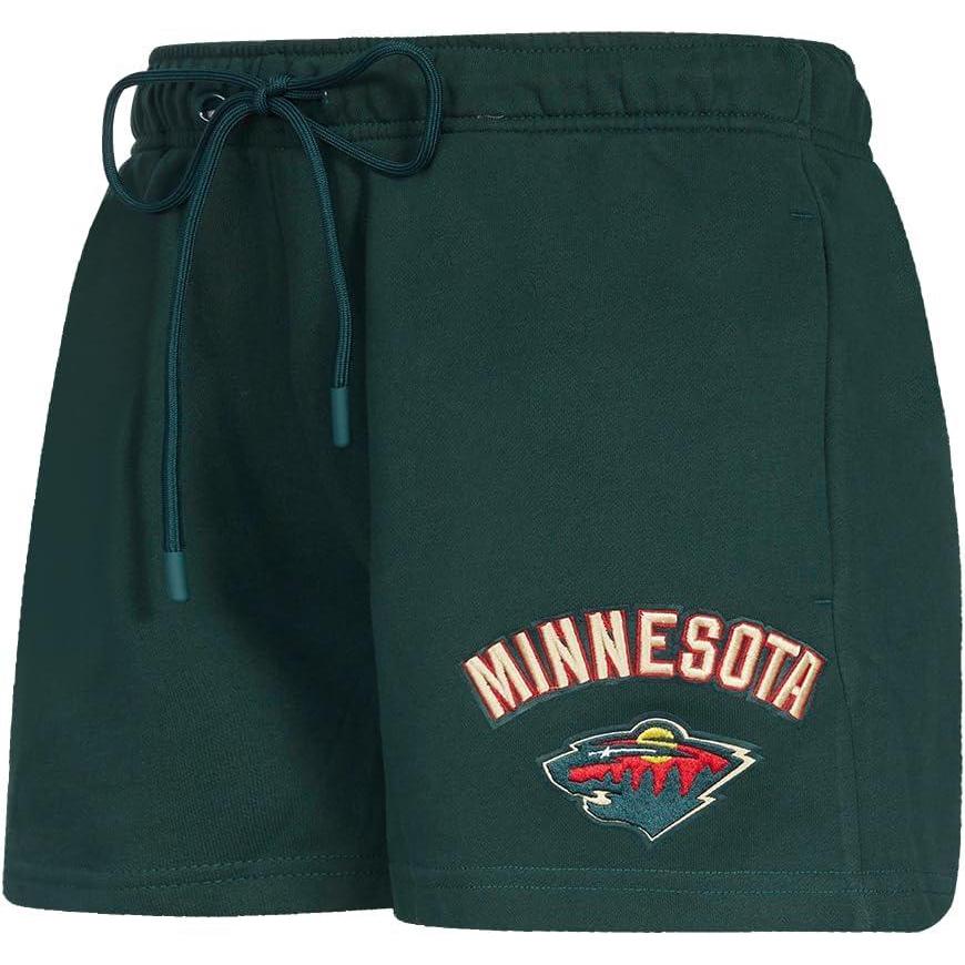 image:imagePro Standard Womens NHL Classic Chenille Brushed Back French Terry Fleece ShortForest Green
