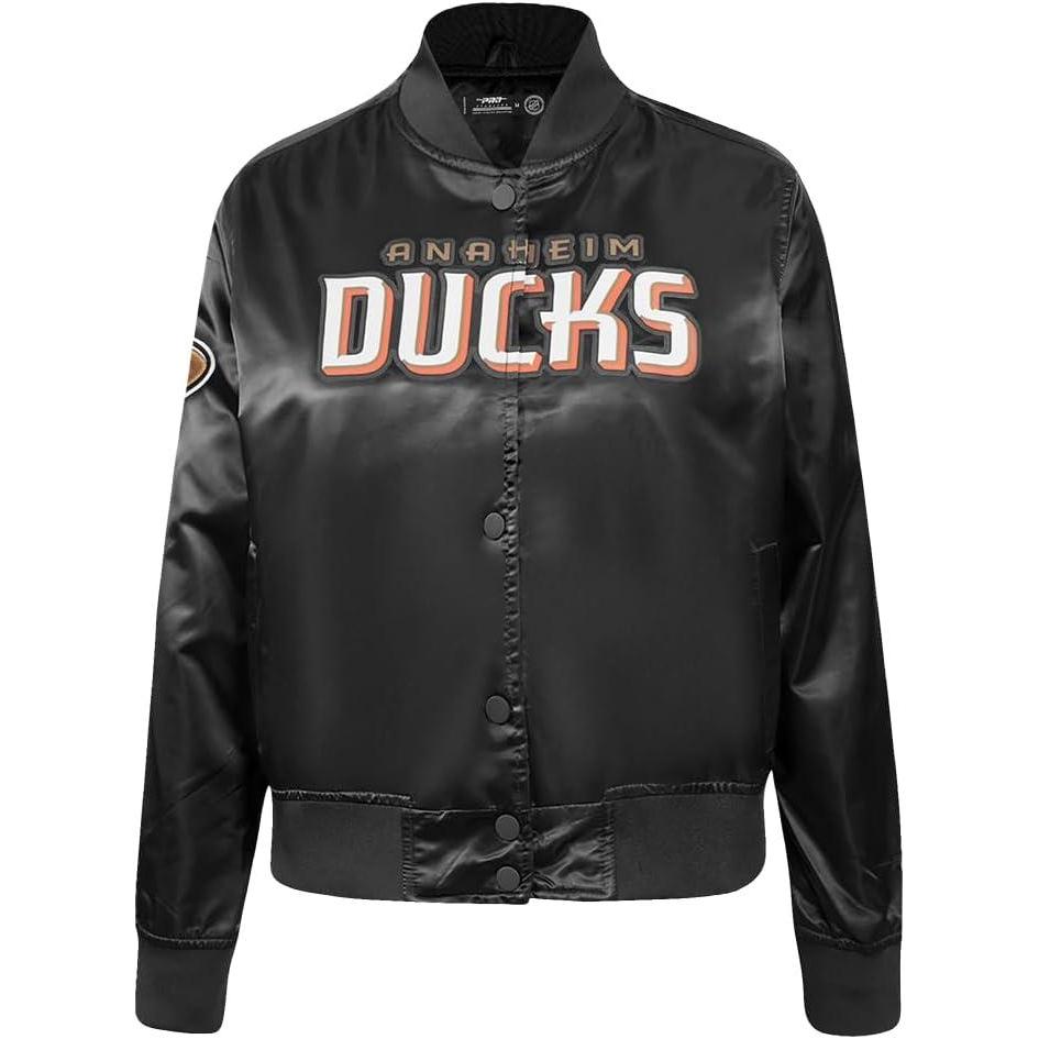 image:imagePro Standard Womens NHL Classic Chenille Satin Satin JacketBlack