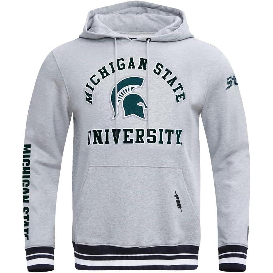 image:imagePro Standard mens Mens College Classic Chenille Brushed Back French Terry Pull Over HoodieHeather GrayBlack