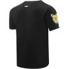 Pro Standard College Mens Mens College Classic Chenille Standard Cotton Short Sleeve Shirt(Black)