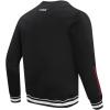 Pro Standard Mens College Classic Chenille Brushed Back French Terry Crewneck Sweatshirt(Black)