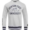 Pro Standard Mens College Classic Chenille Brushed Back French Terry Crewneck Sweatshirt(Heather Grey/Midnight Navy)