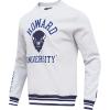 Pro Standard Mens College Classic Chenille Brushed Back French Terry Crewneck Sweatshirt(Heather Grey/Midnight Navy)