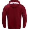 Pro Standard Mens College Classic Chenille Cotton Double Knit Pull Over Hoodie(Cardinal Red)