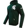Pro Standard Mens College Classic Chenille Cotton Double Knit Pull Over Hoodie(Forest Green)