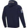 Pro Standard Mens College Classic Chenille Cotton Double Knit Pull Over Hoodie(Midnight Navy)