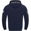 Pro Standard Mens College Classic Chenille Cotton Double Knit Pull Over Hoodie(Midnight Navy)