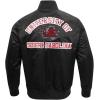 Pro Standard Mens College Classic Chenille Satin Jacket(Black)