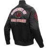 Pro Standard Mens College Classic Chenille Satin Jacket(Black)