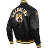 Pro Standard Mens College Classic Chenille Satin Jacket(Black/Yellow)