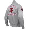 Pro Standard Mens College Classic Chenille Satin Jacket(Gray)
