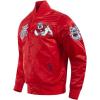 Pro Standard Mens College Classic Chenille Satin Jacket(Red)