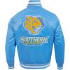 Pro Standard Mens College Classic Chenille Satin Jacket(University Blue)