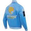 Pro Standard Mens College Classic Chenille Satin Jacket(University Blue)