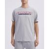 Pro Standard Mens Mens College College Classic Chenille Cotton Single Short Sleeve Tee(Heather Grey)
