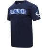 Pro Standard Mens Mens NHL Classic Chenille Cotton Single Jersey Short Sleeve Tee(Midnight Navy)