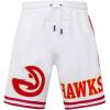 Pro Standard Mens NBA Classic Chenille Cotton Double Knit Athletic Short(White)