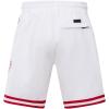Pro Standard Mens NBA Classic Chenille Cotton Double Knit Athletic Short(White)