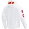 Pro Standard Mens NBA Classic Chenille Double Knit Pull Over Hoodie(White)
