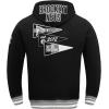 Pro Standard Mens NBA Reverse French Terry Pull Over Hoodie(Black/Gray)