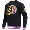 Pro Standard Mens NBA Reverse French Terry Pull Over Hoodie(Black/Purple)