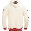 Pro Standard Mens NBA Reverse French Terry Pull Over Hoodie(Eggshell/ Red)