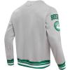 Pro Standard Mens NBA Reverse French Terry Pull Over Hoodie(Heather Grey/Green)