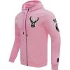 Pro Standard Mens NBA Reverse French Terry Pull Over Hoodie(Pink)