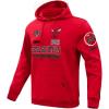 Pro Standard Mens NBA Reverse French Terry Pull Over Hoodie(Red)