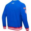 Pro Standard Mens NBA Reverse French Terry Pull Over Hoodie(Royal Blue/Red)