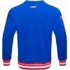 Pro Standard Mens NBA Reverse French Terry Pull Over Hoodie(Royal Blue/Red)