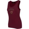 Pro Standard NBA Womens Womens NBA Classic Chenille Cotton Tank Top(Wine)