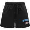 Pro Standard NBA Womens Womens NBA Classic Chenille Fleece Fleece Short(Black)