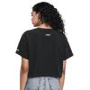 Pro Standard NCAA Womens Womens College Classic Chenille Cotton Short Sleeve Boxy Tee(Black)