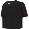 Pro Standard NCAA Womens Womens College Classic Chenille Cotton Short Sleeve Boxy Tee(Black)