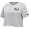 Pro Standard NCAA Womens Womens College Classic Chenille Cotton Short Sleeve Boxy Tee(Heather Grey)