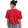 Pro Standard NCAA Womens Womens College Classic Chenille Cotton Short Sleeve Boxy Tee(Red)