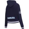 Pro Standard NCAA womens Womens College Classic Chenille Brushed Back French Terry Cropped Pullover Hoodie(Midnight Navy)