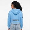 Pro Standard NCAA womens Womens College Classic Chenille Brushed Back French Terry Cropped Pullover Hoodie(University Blue)