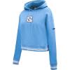 Pro Standard NCAA womens Womens College Classic Chenille Brushed Back French Terry Cropped Pullover Hoodie(University Blue)
