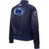 Pro Standard NCAA womens Womens College Classic Chenille Satin Jacket(Midnight Navy)