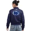 Pro Standard NCAA womens Womens College Classic Chenille Satin Jacket(Midnight Navy)