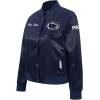 Pro Standard NCAA womens Womens College Classic Chenille Satin Jacket(Midnight Navy)