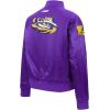Pro Standard NCAA womens Womens College Classic Chenille Satin Jacket(Purple)