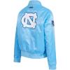 Pro Standard NCAA womens Womens College Classic Chenille Satin Jacket(University Blue)