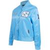 Pro Standard NCAA womens Womens College Classic Chenille Satin Jacket(University Blue)