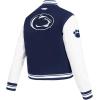 Pro Standard NCAA womens Womens College Classic Chenille Wool Varsity Jacket(Midnight Navy/White)