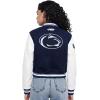 Pro Standard NCAA womens Womens College Classic Chenille Wool Varsity Jacket(Midnight Navy/White)